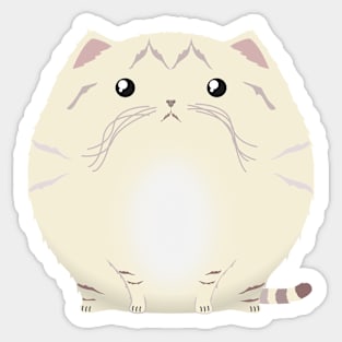 Sfurical round sand cat Sticker